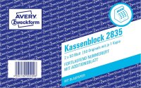 AVERY Zweckform 2835 Kassenblock (100x160mm, mit 1 Blatt...