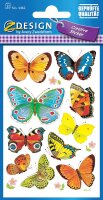 AVERY Zweckform 4462 Papier Sticker Schmetterlinge 30 Aufkleber (für Jungen, Mädchen und Erwachsene, Gastgeschenk, Kindergeburtstag, Mitgebsel, Schatzsuche, zum Spielen, Sammeln, Basteln, Verschenken)