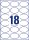 AVERY Zweckform 180 Flaschenetiketten selbstklebend (63, 5x42, 3 mm, Oval, Aufkleber Ideal für Einmachgläser, Gewürzgläser, Likörflaschen, Selbstgemachtes aus Der Küche, Art. 5087) 10 Blatt Weiß