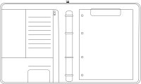 Chronoplan 50864 nachfüllbarer Terminplaner / Organizer / Terminkalender Mappe aus Premium Vollrindleder (Format A4 (265 x 345 mm) mit Reißverschluss, Ringbuch, ohne Kalendarium) schwarz