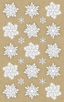 AVERY Zweckform 52290 Aufkleber Weihnachten 30 weiße Eiskristalle (Weihnachtssticker aus Recycle-Papier, selbstklebende Weihnachtsdeko für Karten, Geschenke, DIY) 2 Bogen mit je 15 Stickern