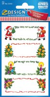 AVERY Zweckform 52362 Aufkleber Weihnachten 12 Geschenkaufkleber (Weihnachtssticker aus Papier, selbstklebende Weihnachtsdeko für Beschriftung, Geschenke, DIY) 3 Bogen mit je 4 Stickern