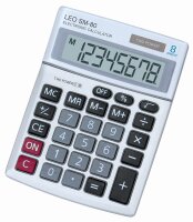 LEO SM-80 Taschenrechner, 8-stellig, LCD Display, two...