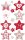 AVERY Zweckform 52890 Adventskalender Zahlen 24 Sterne (Aufkleber Weihnachten, Papier, selbstklebend, Sternenzahlen, Adventskalender, Adventszahlen Nr. 1-24, Weihnachten, basteln, DIY)