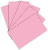 folia 6326 - Tonpapier 130 g/m², Tonzeichenpapier in rosa, DIN A3, 50 Bogen, als Grundlage für zahlreiche Bastelarbeiten