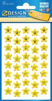 AVERY Zweckform 53191 Kinder Sticker Stern Gesichter 120 Aufkleber