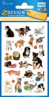 AVERY Zweckform 53487 Kinder Sticker Hunde Katzen 63 Aufkleber
