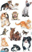 AVERY Zweckform 53574 Kinder Sticker Katzen 36 Aufkleber