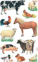 AVERY Zweckform 53720 Kinder Sticker Bauernhof Tiere 33 Aufkleber