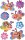 AVERY Zweckform 54053 Kinder Sticker Blumen (3D Effekt) 8 Aufkleber