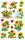 AVERY Zweckform 54171 Deko (Sonnenblumen Papiermaterial mit Glitzer) 2 Bögen, 28 Sticker