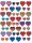 AVERY Zweckform 55209 Deko Sticker Herzen (3D Effekt) 48 Aufkleber