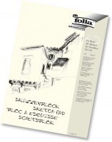 folia - Skizzenblock, 120 g/qm, weiß, 50 Blatt -...