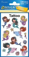 AVERY Zweckform 56763 Meerjungfrau 14 Tattoos Kinder (Temporäre Tattoos, wasserfeste Kindertattoos, hautfreundliche Klebetattoos, Aufkleber für Jungen Mädchen Mitgebsel Kindergeburtstag Party)