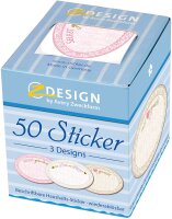 AVERY Zweckform 56861 Marmelade Sticker auf Rolle 50 Stück (Etiketten, Aufkleber, ablösbare Papiersticker mit Goldprägung 38 mm im Spender, beschriftbar, Einmachetiketten, Selbstgemachtes)