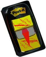 Post-it 680-31 Haftstreifen Index Symbol, Unterschrift, 25.4 x 43.2 mm, 50 Streifen, gelb