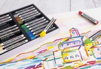 Eberhard Faber 522024 - Artist Color Ölpastellkreiden in 24 leuchtenden Farben, bruchsicher, im Kartonetui, für modernes Grafikdesign, feine Zeichnungen und farbstarke Aquarelle