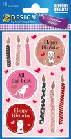 AVERY Zweckform 57076 Happy Birthday 19 Deko Sticker (Aufkleber, Geburtstag, Geschenke, Karten, Party, Glückwünsche)