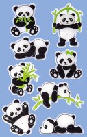 AVERY Zweckform 57297 Glossy Sticker 8 Stück (Panda...
