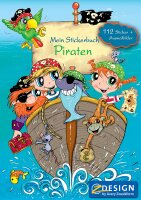AVERY Zweckform 57797 Kinder Stickerbuch Pirat mit 112 Stickern, 5 Spielwelten und 2 Ausmalbildern (Spielbuch für Kinder, Jungen, gestaltete Papierseiten, A5, Pirate, Kindergeburtstag Mitbringsel)
