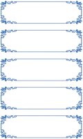 AVERY Zweckform 59528 Marmeladen Etiketten blauer Rahmen (wiederablösbar)15 Aufkleber