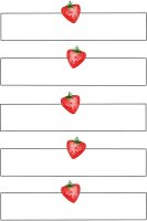 AVERY Zweckform 59952 Haushaltsetiketten selbstklebend 10 Aufkleber Erdbeeren (Marmeladenetiketten zum Beschriften von Selbstgemachten, wiederablösbar) rot weiß schwarz