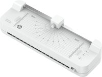 HP OneLam Combo A3, Laminiergerät, 75/80 - 125 Micron, 400 mm pro Minute, inkl. Integriertes Schneidegerät, Eckenabrunder und Laminierfolien