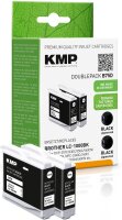 KMP Doublepack B75D schwarz Tintenpatrone ersetzt Brother...