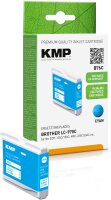 KMP B76C cyan Tintenpatrone ersetzt Brother LC-970C