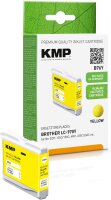 KMP B76Y gelb Tintenpatrone ersetzt Brother LC-970Y