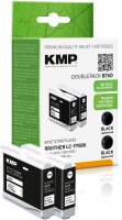 KMP Doublepack B76V schwarz Tintenpatrone ersetzt Brother...