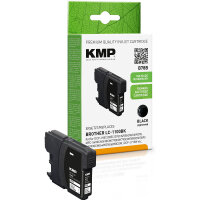 KMP B78B schwarz Tintenpatrone ersetzt Brother LC-1100BK