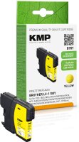 KMP B78Y gelb Tintenpatrone ersetzt Brother LC-1100Y