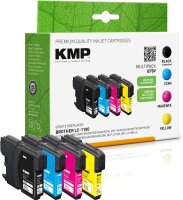 KMP Multipack B7BV schwarz, cyan, magenta, gelb...