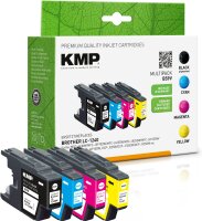 KMP Multipack B59V schwarz, cyan, magenta, gelb...