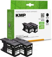 KMP Doublepack B59DX schwarz Tintenpatrone ersetzt...