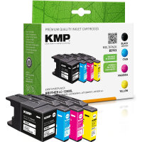 KMP Multipack B59VX schwarz, cyan, magenta, gelb...