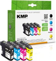KMP Multipack B60V schwarz, cyan, magenta, gelb...