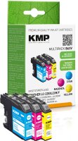 KMP Multipack B63VX cyan, magenta, gelb Tintenpatronen...