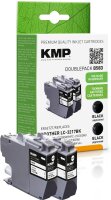 KMP Doublepack B58B schwarz Tintenpatrone ersetzt Brother...