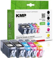 KMP Multipack C131V schwarz, cyan, magenta, gelb...