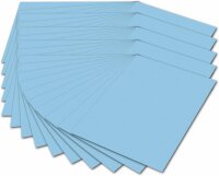 folia 614/50 30 - Fotokarton DIN A4, 300 g/qm, 50 Blatt, himmelblau - zum Basteln und kreativen Gestalten von Karten, Fensterbildern und für Scrapbooking
