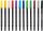 Eberhard Faber 558212 - Artist Color Sketch Marker Set mit 12 Farben, Fasermaler mit Doppelspitze, im Kartonetui, zum Zeichnen, Skizzieren und Illustrieren