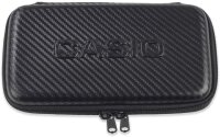 Casio Graph-Case, Schutztasche für Grafikrechner, schwarz, carbon design, mit Innentasche für Zubehör, 12.5 x 22 x 3.8 cm