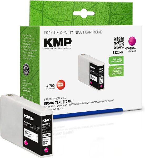 KMP E220MX magenta Tintenpatrone ersetzt Epson WorkForce 79XL (T7903)