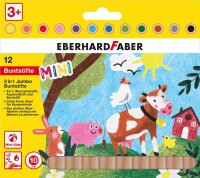 Eberhard Faber 518912 - Mini Kids Jumbo Buntstifte in 12...