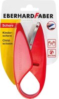Eberhard Faber 579920 - Mini Kids Kinder-Schere in Rot, für Linkshänder und Rechtshänder geeignet, optimal zum Schneiden und Basteln