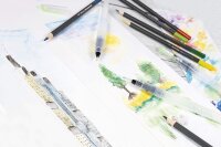 Eberhard Faber 516013 - Artist Color Aquarellfarbstifte in 12 Farben, runde Form, mit bruchsicherer Mine, im Metalletui, für modernes Grafikdesign, feine Zeichnungen und farbstarke Aquarelle