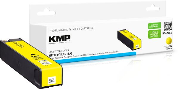 KMP H169YXX gelb Tintenpatrone ersetzt HP Page Wide Enterprise HP 981Y (L0R15A)