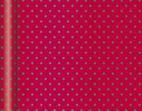 Clairefontaine 223885C - Tiny Roll Geschenkpapier 5x0,35m Rot / Punkte Grün